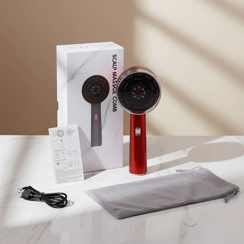 LED Therapy Hair Massager