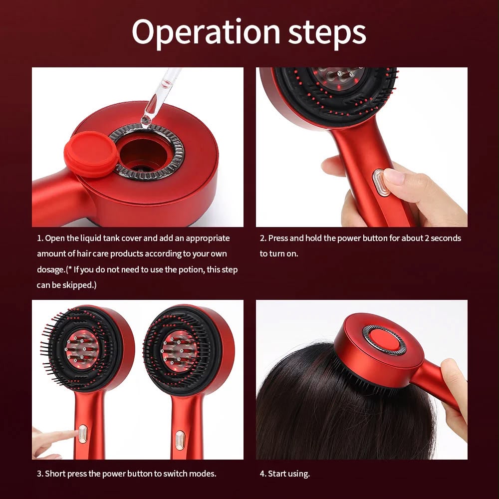 LED Therapy Hair Massager